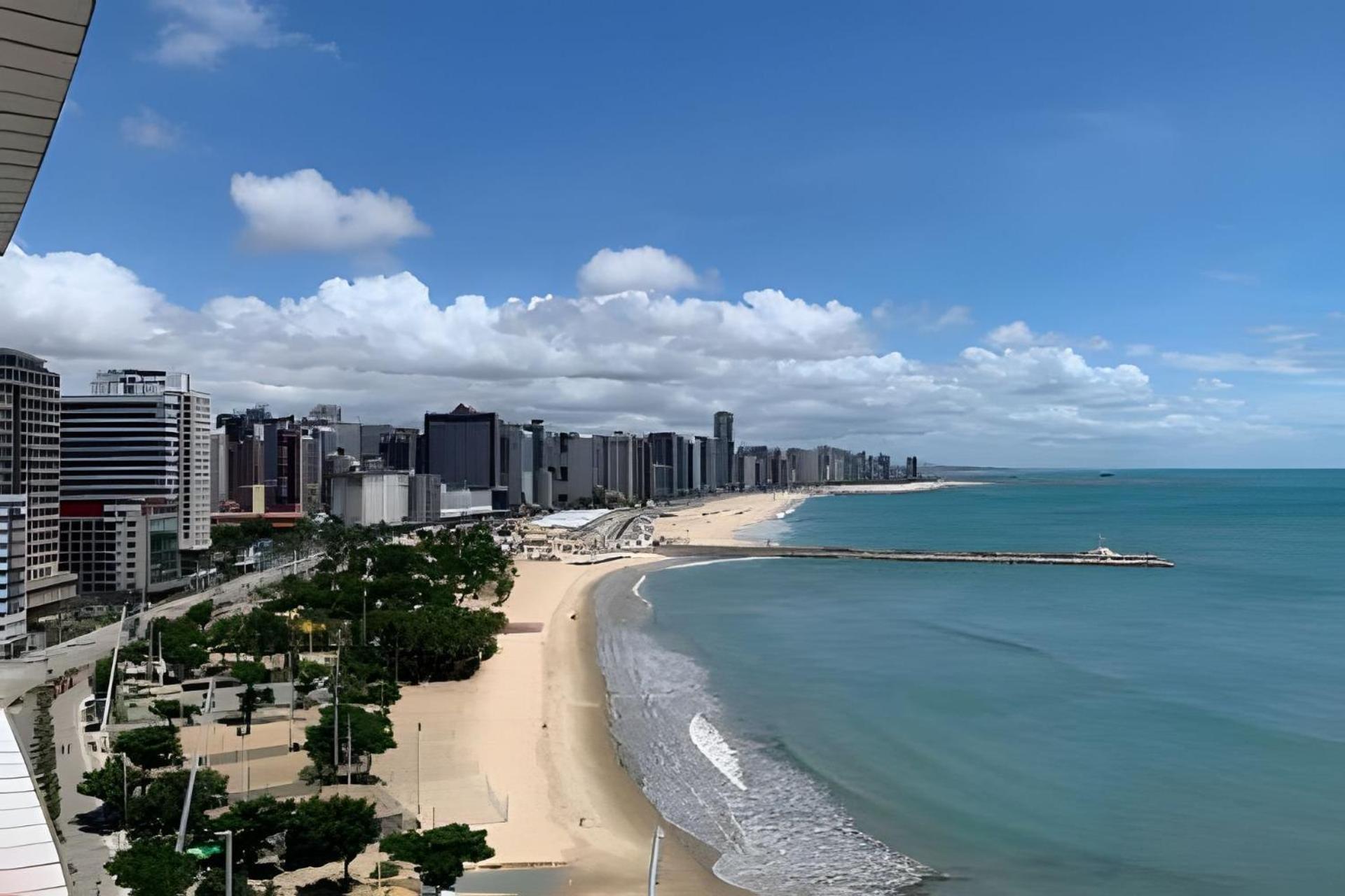 Hosts Br - Flat Frente Mar Na Beira Mar Apartment ฟอร์ตาเลซา ภายนอก รูปภาพ